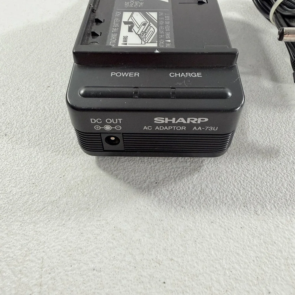 Sharp AA-73U Camcorder Battery Charger Ac Adaptor Power‎ Supply W/ Power Cord